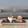 Foldable Wooden Dog Ramp for High Beds Non Slip Dual Heights Adjustable Pet  Ramp for Couch Car SUV 61LBS Load