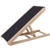 Foldable Wooden Dog Ramp for High Beds Non Slip Dual Heights Adjustable Pet  Ramp for Couch Car SUV 61LBS Load