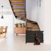 Retractable Puppy Safety Gate Door 58.3in Extra Wide Stair Gate for Dogs Gate with Punch Kit Punch-free Kit for Doorway Hallway Indoor Out