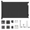 Retractable Puppy Safety Gate Door 58.3in Extra Wide Stair Gate for Dogs Gate with Punch Kit Punch-free Kit for Doorway Hallway Indoor Out