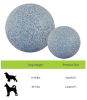 JOLLYPET Holiday Soccer Ball Holiday Green/Red S 6in