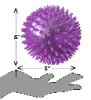 PETSPORT Gorilla Spiky Ball Squeak 5" XL