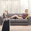 Foldable Wooden Dog Ramp for High Beds Non Slip 4 Heights Adjustable Pet Ramp for Couch Car SUV 176LBS Load