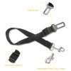 2Pcs Pet Dog Seat Belt Leash Adjustable Pet Dog Safety Leads Harness Car Vehicle Nylon Fabric Seatbelt Strap