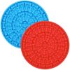 2pcs Dog Lick Pad Pet Shower Grooming Slow Feeder Dog Distraction Mat Slow Treat Dispensing Mat With Powerful Suction Dog Slow Feeder Li