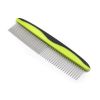 Dog Comb for Removes Tangles and Knots - Comb for Removing Matted Fur - Grooming Tool with Stainless Steel Teeth and Non-Slip Grip Handle - Best P