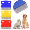 1 Pcs Stainless Steel Dog Eye Clean Care Comb Portable Pet Removing Tear Marks Comb Pet Grooming Comb Flea Removal Comb for Dog
