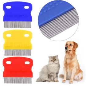 1 Pcs Stainless Steel Dog Eye Clean Care Comb Portable Pet Removing Tear Marks Comb Pet Grooming Comb Flea Removal Comb for Dog