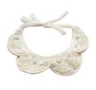 Adjustable Pet Collar With Pearl Lovely Princess Dog 9-18 inches, Beige