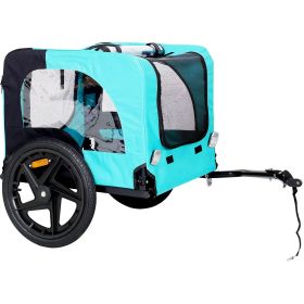Light Green Foldable Pet Jogging Stroller Dog Carriers Bicycle Trailer Pet Dog Bike Trailer