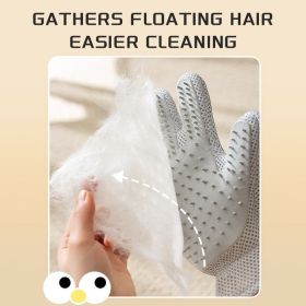 2 In 1 Pet Grooming Gloves For Dogs, Pet Fur Remover Gloves, Grooming Brush For Shedding, Massage, Hair Remover Mitt, Fur Cleaner For Couch