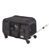 VEVOR Dog Carrier with Wheels, Rolling Pet Carrier with Telescopic Handle and Shoulder Strap, Dog Carrier with Wheels for Pets under 35 lbs