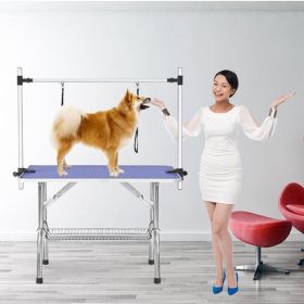 36" Folding Dog Pet Grooming Table Heavy Duty Stainless Steel Dog Grooming Table