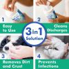 Pet Eye Wipes for Dogs and Puppies 100 Count Natural and Aromatherapy Medicated Removes Dirt Crust and Discharge Soft and Gentle