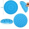 2pcs Dog Lick Pad Pet Shower Grooming Slow Feeder Dog Distraction Mat Slow Treat Dispensing Mat With Powerful Suction Dog Slow Feeder Li