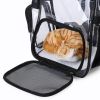 Transparent Pet Backpack Carrier for Small Dogs Breathable Mesh Window Travel Carrier Bag Weight up To 10lbs for Puppy Trave