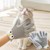 2 In 1 Pet Grooming Gloves For Dogs, Pet Fur Remover Gloves, Grooming Brush For Shedding, Massage, Hair Remover Mitt, Fur Cleaner For Couch