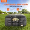 VEVOR Dog Carrier with Wheels, Rolling Pet Carrier with Telescopic Handle and Shoulder Strap, Dog Carrier with Wheels for Pets under 35 lbs
