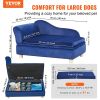 VEVOR Pet Sofa, Dog Couch for Medium-Sized Dogs, Soft Velvety Dog Sofa Bed, 81 lbs Loading Dog Sofa, Blue