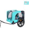 Light Green Foldable Pet Jogging Stroller Dog Carriers Bicycle Trailer Pet Dog Bike Trailer