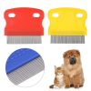 1 Pcs Stainless Steel Dog Eye Clean Care Comb Portable Pet Removing Tear Marks Comb Pet Grooming Comb Flea Removal Comb for Dog