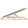 Foldable Wooden Dog Ramp for High Beds Non Slip 4 Heights Adjustable Pet Ramp for Couch Car SUV 176LBS Load