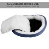 Pet Dog Bed Soft Warm Fleece Puppy Bed Dog Cozy Nest Sofa Bed Cushion For S/M Dog