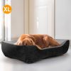 Pet Dog Bed Soft Warm Fleece Puppy Bed Dog Cozy Nest Sofa Bed Cushion Mat For S/M Dog