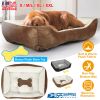 Pet Dog Bed Soft Warm Fleece Puppy Bed Dog Cozy Nest Sofa Bed Cushion Mat For S/M Dog