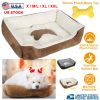 Pet Dog Bed Soft Warm Fleece Puppy Bed Dog Cozy Nest Sofa Bed Cushion Mat For S/M Dog