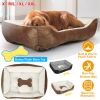 Pet Dog Bed Soft Warm Fleece Puppy Bed Dog Cozy Nest Sofa Bed Cushion Mat For S/M Dog
