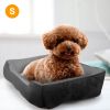 Pet Dog Bed Soft Warm Fleece Puppy Bed Dog Cozy Nest Sofa Bed Cushion Mat For S/M Dog