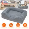 Pet Dog Bed Soft Warm Plush Puppy Bed Cozy Nest Sofa Non-Slip Bed Cushion Mat Removable Washable Cover Waterproof Lining For Small Medium Dog