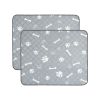 2Pcs Washable Pet Pee Pads For Puppies, Dogs  Reusable Potty Mats Machine Washable Pet Training Pads Non-Slip Waterproof Absorbent Dog Crate