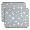 2Pcs Washable Pet Pee Pads For Puppies, Dogs  Reusable Potty Mats Machine Washable Pet Training Pads Non-Slip Waterproof Absorbent Dog Crate