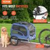 VEVOR Dog Bike Trailer, Supports up to 66-100 lbs, Pet Cart Bicycle Carrier, Easy Folding Frame with Quick Release Wheels, Universal Bicycle Coupler