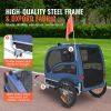 VEVOR Dog Bike Trailer, Supports up to 66-100 lbs, Pet Cart Bicycle Carrier, Easy Folding Frame with Quick Release Wheels, Universal Bicycle Coupler