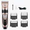 Dog Grooming Kit Clippers; Low Noise; pet grooming; Rechargeable; dog grooming; Pet Hair Thick Coats Clippers Trimmers Set; Suitable for Dogs