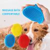 New Soft Rubber Dog Brush Comb Bath Brush Rubber Glove Hair Fur Grooming Massage Brush for Dog 12.3*9.7cm Dog Supplies