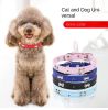 Pet bones pet collar PU dog collar adjustable collar pet