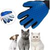 Dog Pet Combs Grooming Deshedding Brush Gloves Effective Cleaning Back Massage Animal Bathing Fur Hair Removal