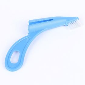 Pet Toothbrush For Dog Grooming Cleaning Brush (Color: Blue (14cm/5.51in))
