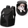 Dog Carrier Backpack Breathable for Puppies; Pet Carrier Bag with Mesh Ventilation; Safety Features and Cushion Back Support; for Travel