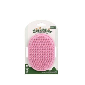 Dog Bath Brush Dog Grooming Brush, Pet Shampoo Bath Brush Soothing Massage Rubber Comb Silicone Grooming And Shedding Brush For Dogs (Color: pink)