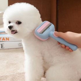 Pet Grooming Brush Dog Deshedding Brush For Large Dogs, Dematting Comb De-shedding Tool For Hair , Pet Hair Grooming Brush Reduces Shedding (Color: Blue)