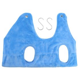 Pet Dog Grooming Hammock Harness Dog Hammock Restraint Bag Helper Breathable Dogs Grooming Trimming Hammock Helper (Color: Blue, size: m)