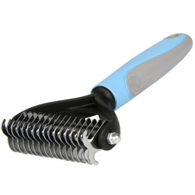 Professional Pet Tool Grooming Brush For Pet Dog Deshedding Tool (Color: Blue, Type: Pet Grooming Tool)