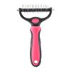 Professional Pet Deshedding Brush 2 Sided Dematting Dog Comb Brush Rake Puppy Grooming Tools Undercoat Shedding Flying Hair