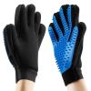 Dog Pet Combs Grooming Deshedding Brush Gloves Effective Cleaning Back Massage Animal Bathing Fur Hair Removal