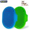 1 Pcs Pets Silicone Washing Glove Dog Bath Brush Comb Rubber Glove Hair Grooming Massaging Kitchen Cleaning Gloves